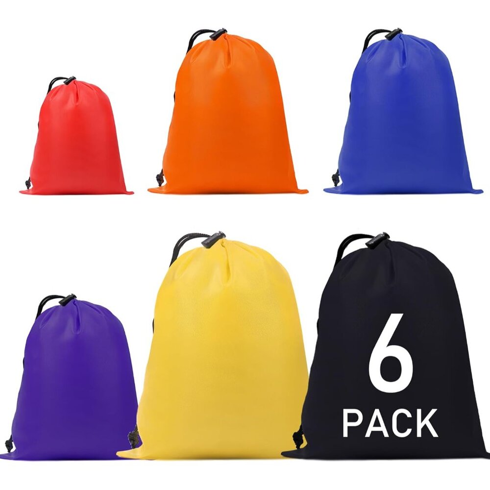 Customizable Waterproof Drawstring Sack - Sporty … - image 1